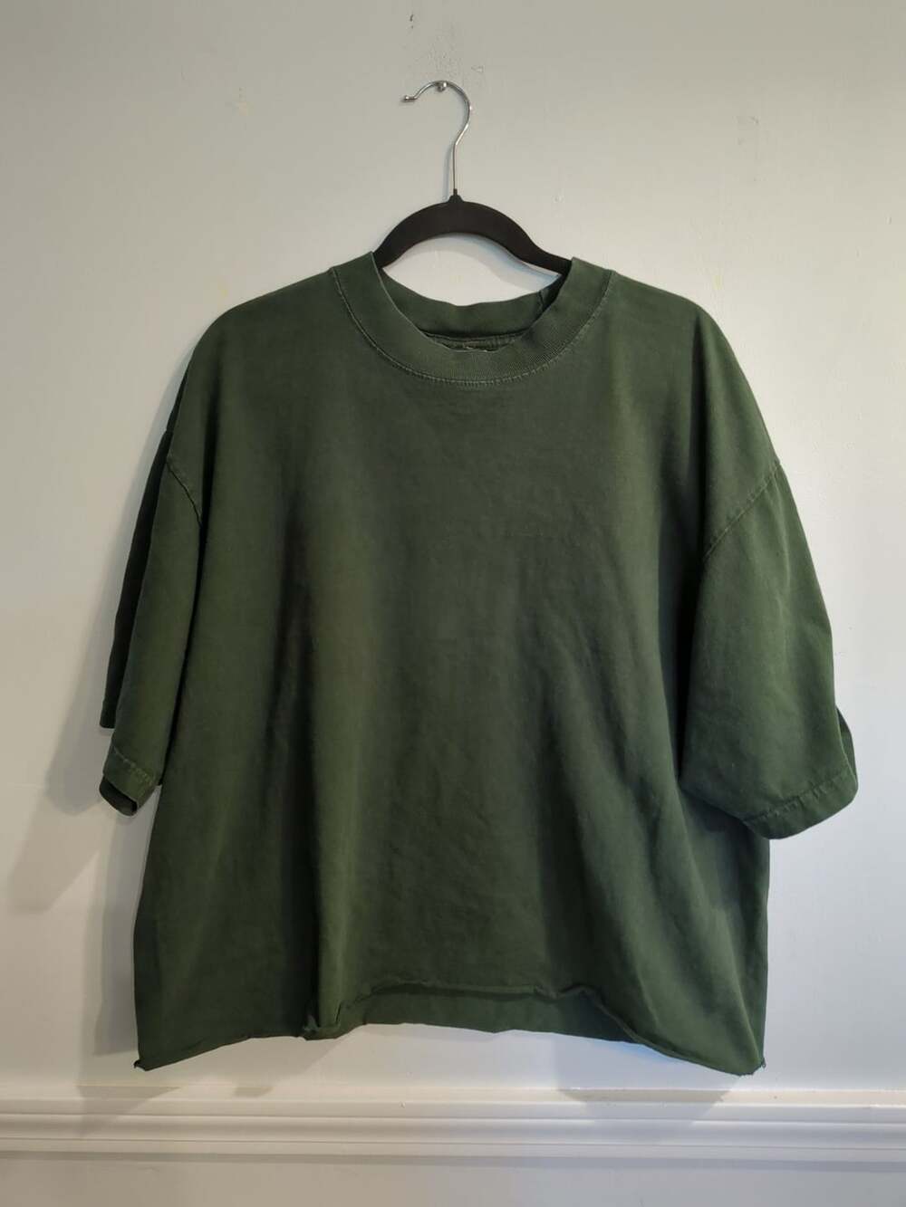 Shaka Wear Supermax Heavy Garment Dye Green T-Shirt XL